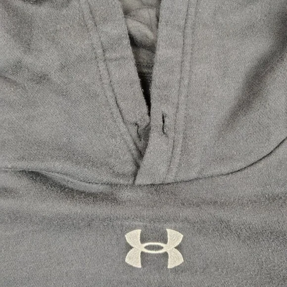 Under Armour Sweatshirt Mens 3XL Black Pullover Hoodie - Picture 3 of 8